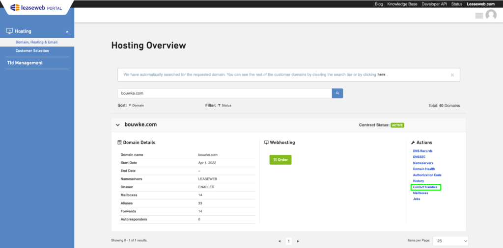 dns records contact handles