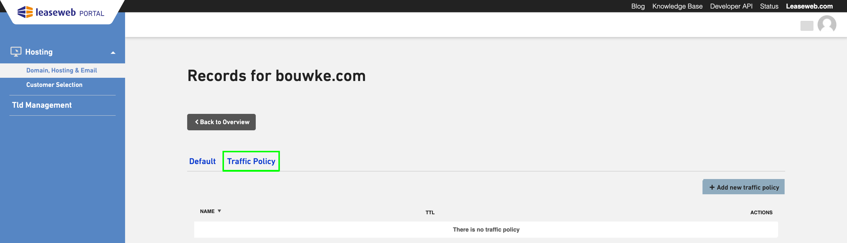 dns traffic policy