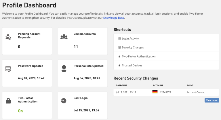 Managing your account Overview - Knowledge Base - Leaseweb