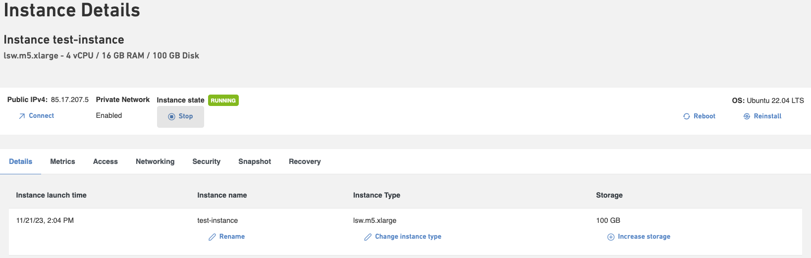 stop cloud instance