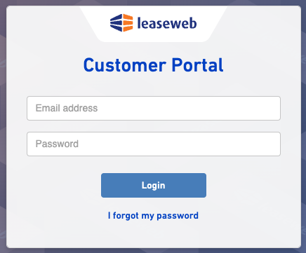 Login to Customer Portal