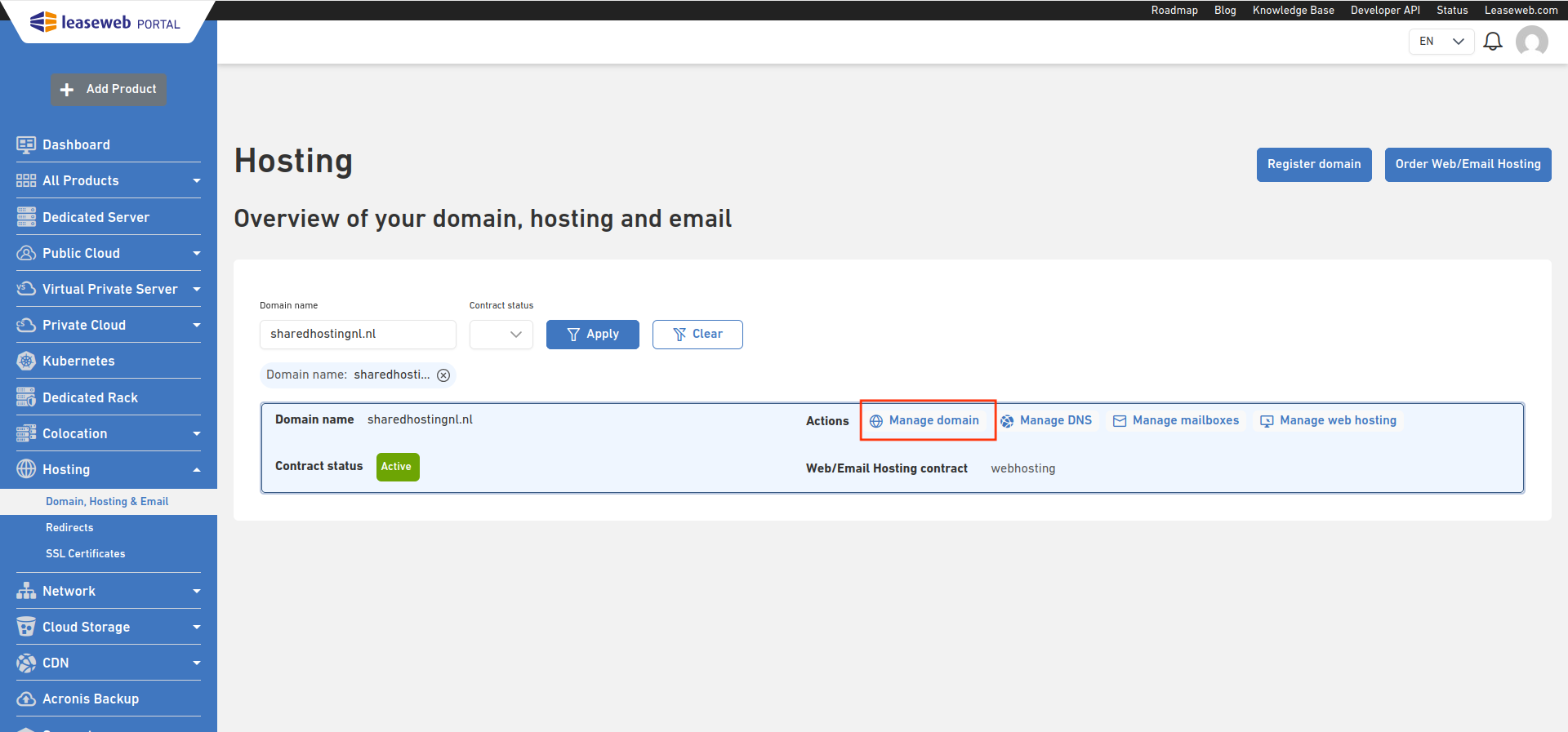 Domain Name Overview 27 manage domain