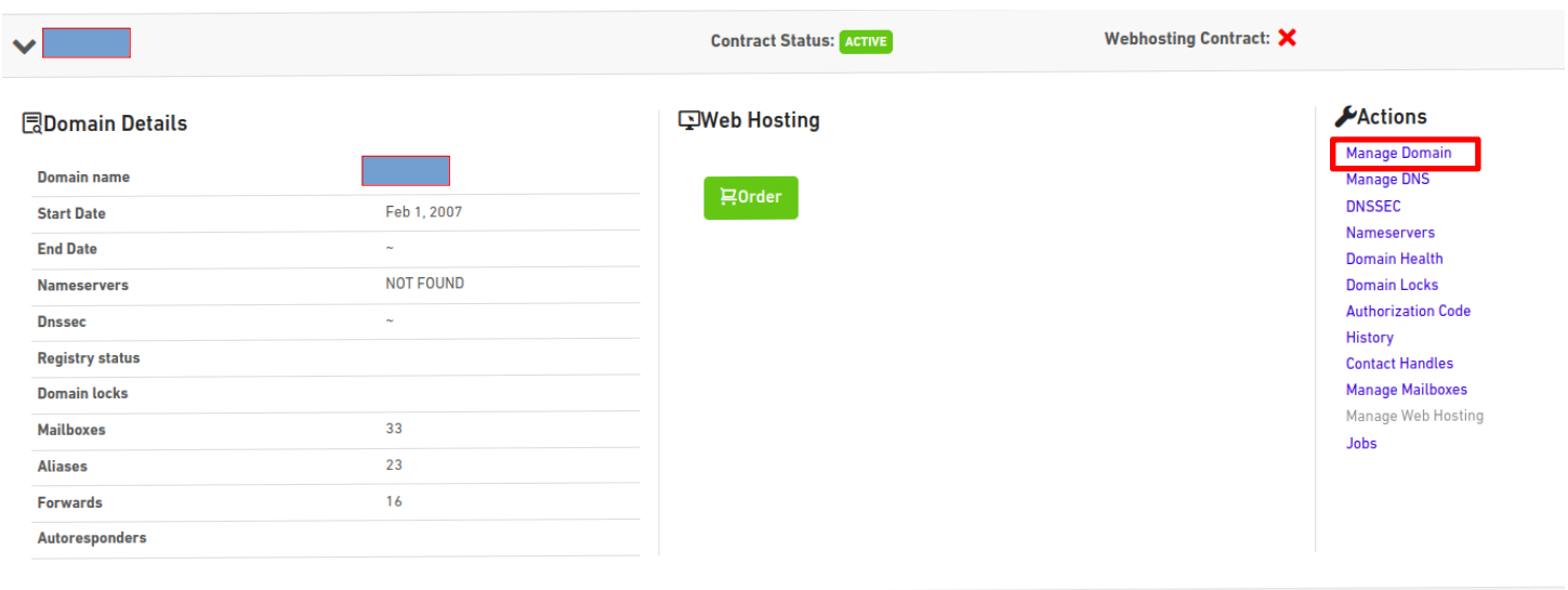 dq manage domain