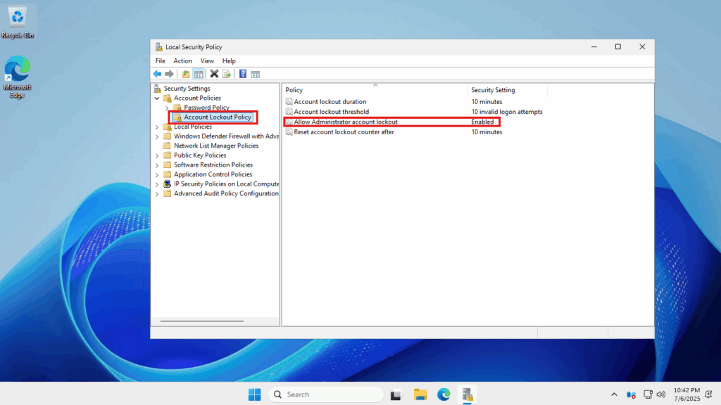 administrator lockout error 02 1