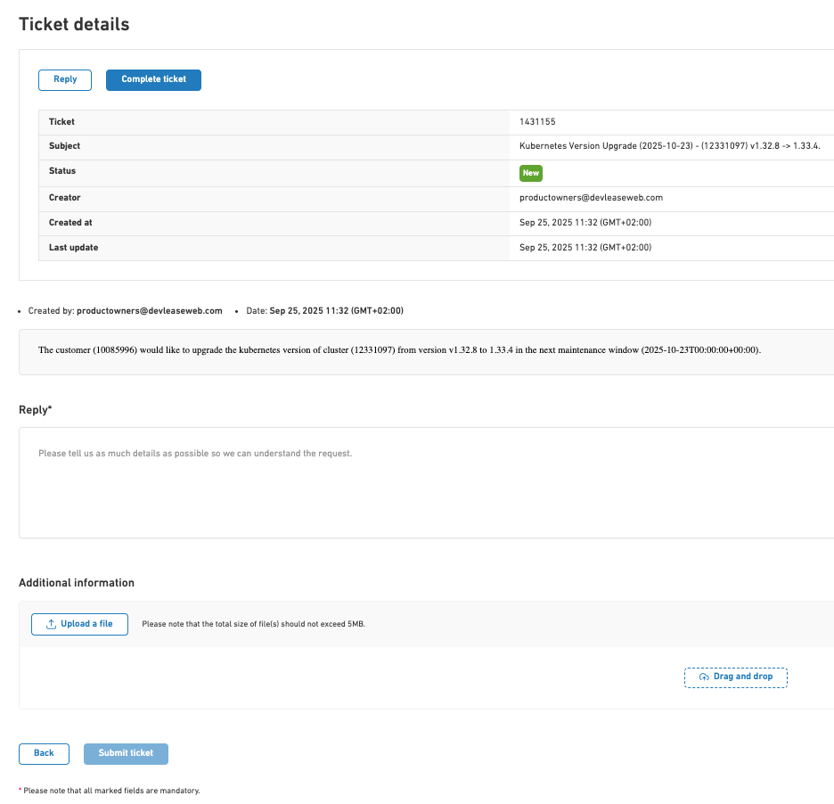 Upgrade your Kubernetes Cluster version 4 Scale 11
