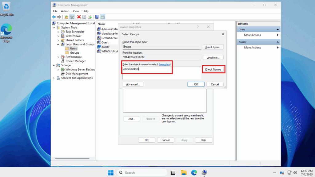 administrator new admin 07