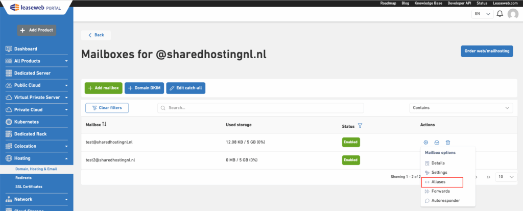 Email Hosting Overview 18 Screenshot 2025 10 28 at 11.10.46