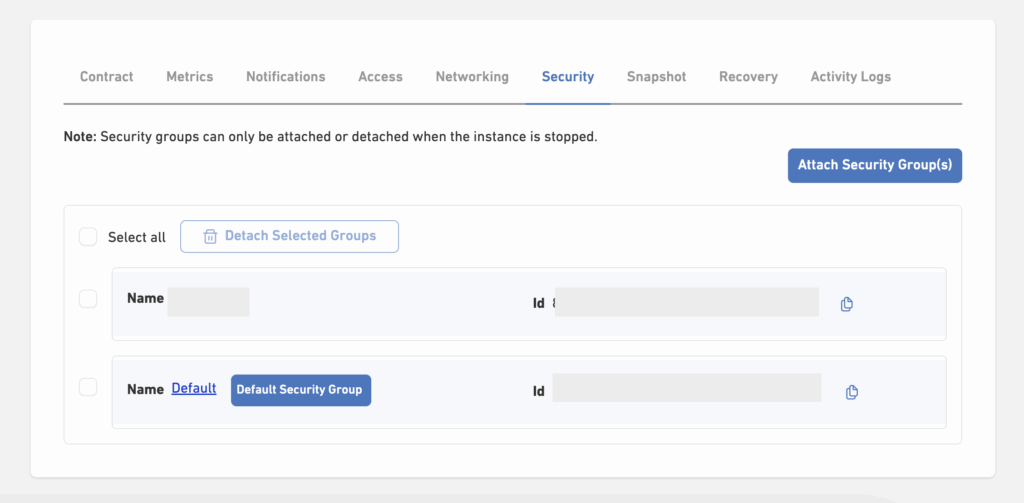 Security Groups 7 Sec Groups