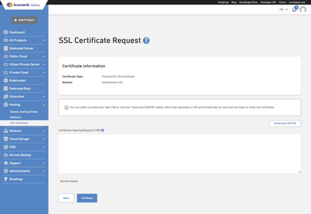 screencapture secure staging devleaseweb ssl certificates certificate csr 2025 12 22 12 12 14