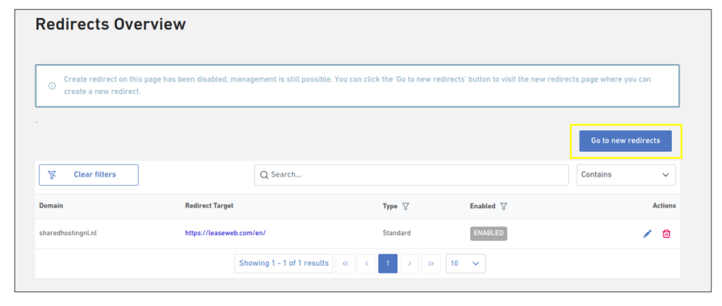 How to migrate from old redirect to new redirect 3 2.go to new redirect btn