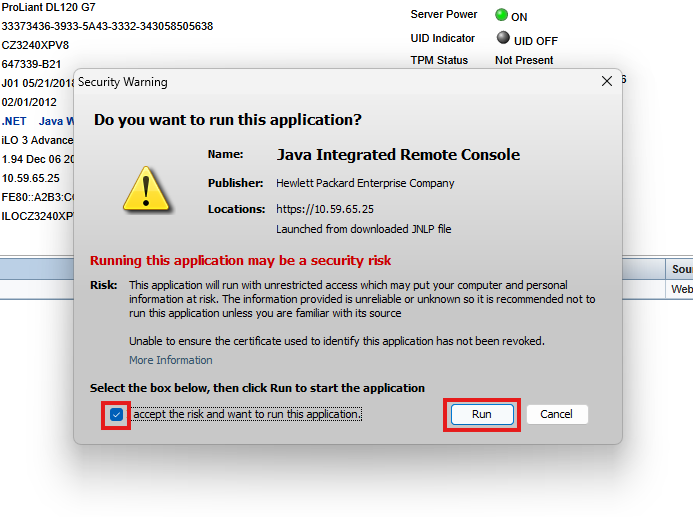 How to Access the iLO 3 Web Interface and Console 18 image 14